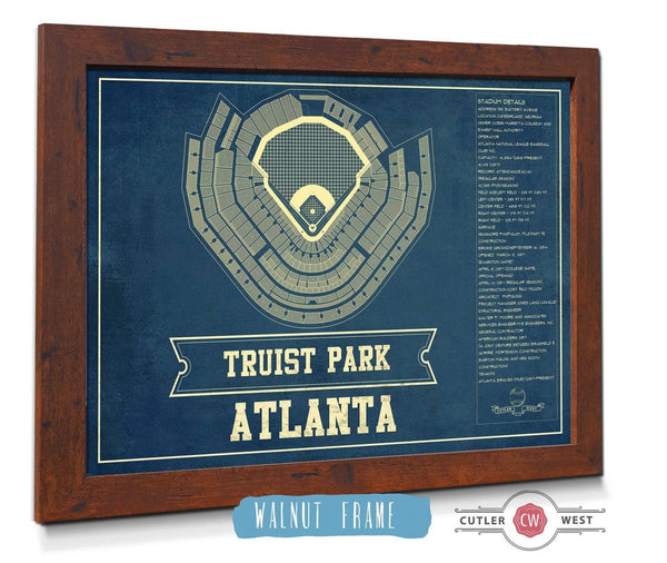 Cutler West Turner Field - Atlanta Braves MLB Vintage Baseball Print