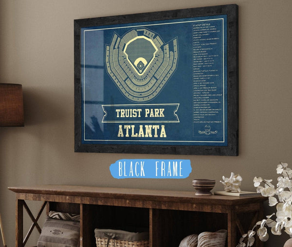 Cutler West Turner Field - Atlanta Braves MLB Vintage Baseball Print