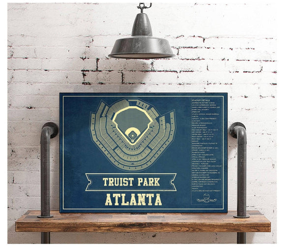 Cutler West Turner Field - Atlanta Braves MLB Vintage Baseball Print