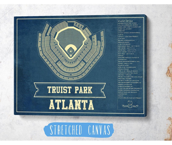 Cutler West Turner Field - Atlanta Braves MLB Vintage Baseball Print