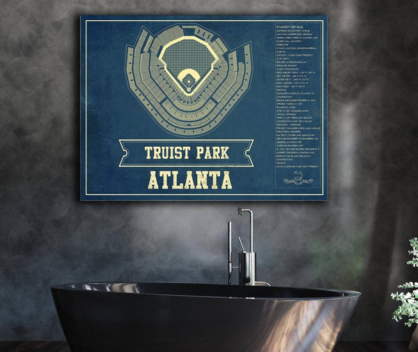 Cutler West Turner Field - Atlanta Braves MLB Vintage Baseball Print