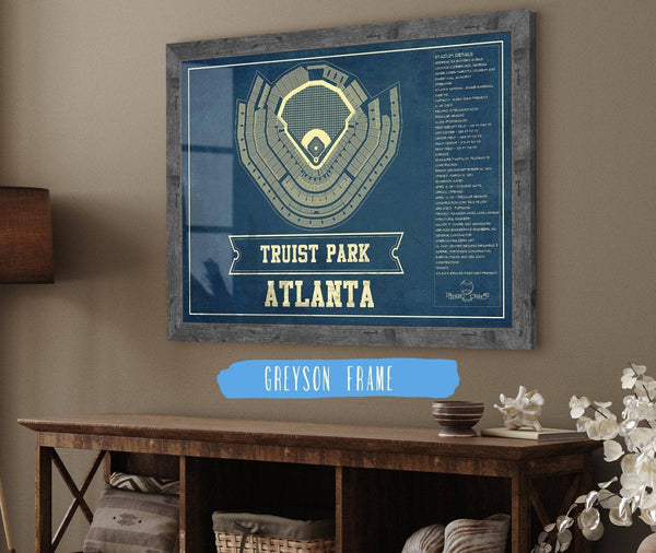 Cutler West Turner Field - Atlanta Braves MLB Vintage Baseball Print