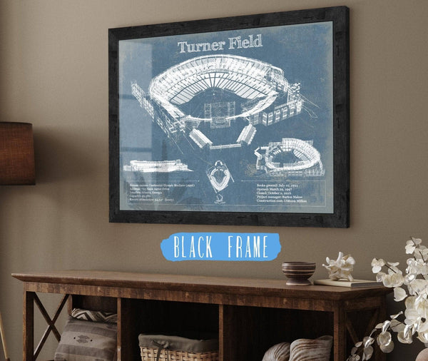 Cutler West Turner Field - Atlanta Braves (MLB) Vintage Baseball Print