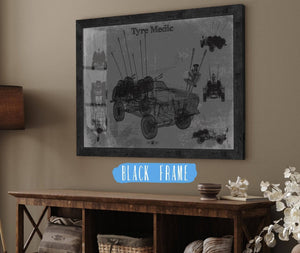 Cutler West Tyre Medic Truck Blueprint Mad Max Road Warrior Movie Print