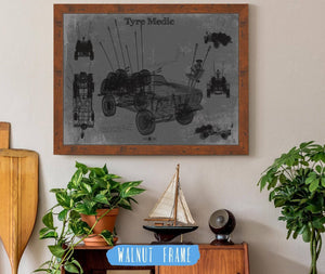 Cutler West Tyre Medic Truck Blueprint Mad Max Road Warrior Movie Print