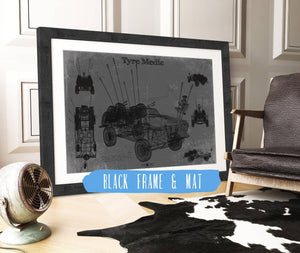 Cutler West Tyre Medic Truck Blueprint Mad Max Road Warrior Movie Print