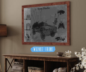 Cutler West Tyre Medic Truck Blueprint Mad Max Road Warrior Movie Print