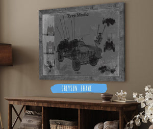 Cutler West Tyre Medic Truck Blueprint Mad Max Road Warrior Movie Print