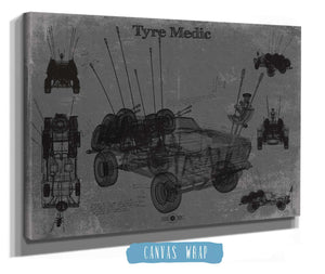 Cutler West Tyre Medic Truck Blueprint Mad Max Road Warrior Movie Print