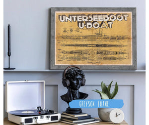 Cutler West U-Boat German Submarine Military Print