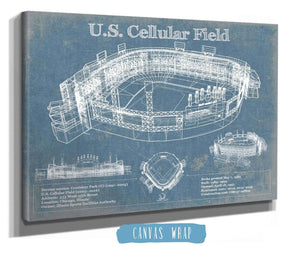 Cutler West U.S. Cellular Field - Chicago White Sox Vintage Baseball Fan Print
