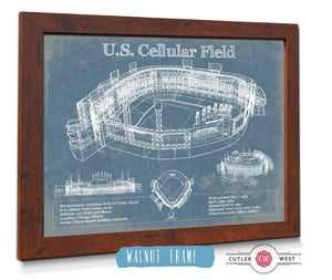 Cutler West U.S. Cellular Field - Chicago White Sox Vintage Baseball Fan Print