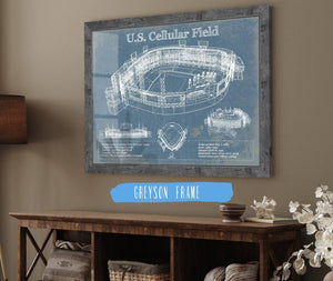 14" x 11" / Greyson Frame Cutler West U.S. Cellular Field - Chicago White Sox Vintage Baseball Fan Print