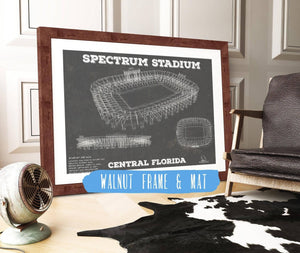 Cutler West UCF Knights Football Spectrum Stadium Vintage Art Print