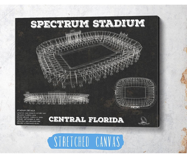 Cutler West UCF Knights Football Spectrum Stadium Vintage Art Print