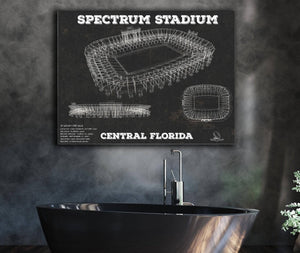 Cutler West UCF Knights Football Spectrum Stadium Vintage Art Print