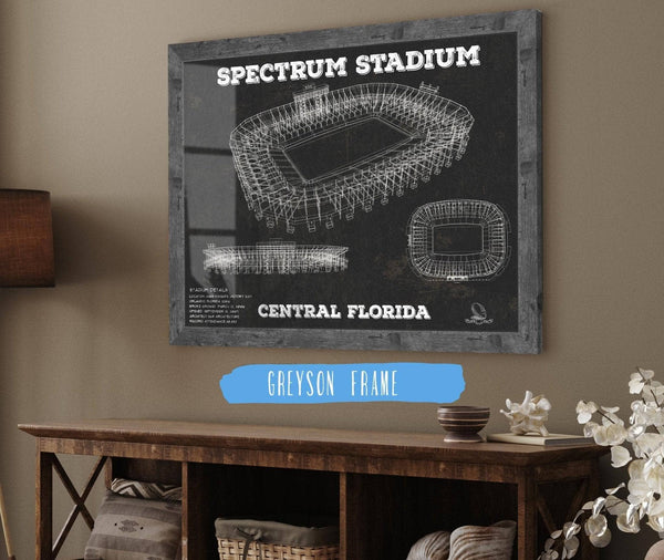 Cutler West UCF Knights Football Spectrum Stadium Vintage Art Print