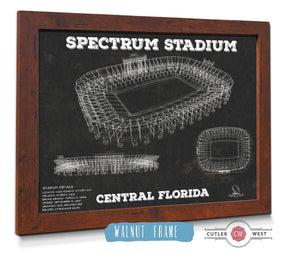 Cutler West UCF Knights Football Spectrum Stadium Vintage Art Print