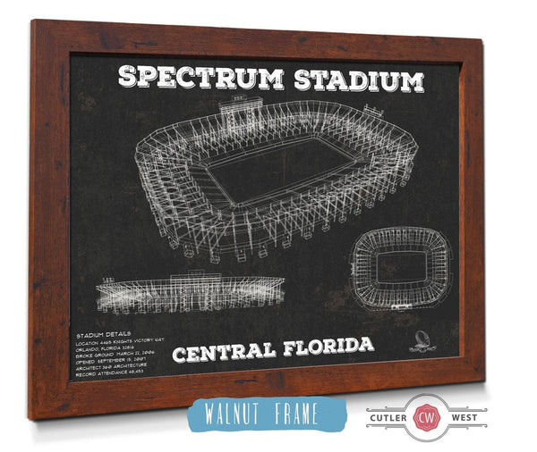 Cutler West UCF Knights Football Spectrum Stadium Vintage Art Print