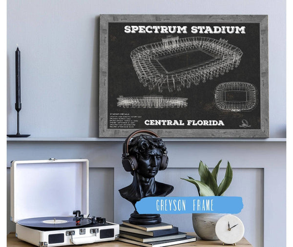 Cutler West UCF Knights Football Spectrum Stadium Vintage Art Print