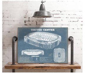 Cutler West United Center - Chicago Blackhawks Vintage Hockey Print