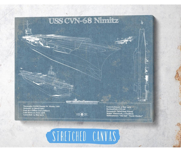 Cutler West USS Nimitz CVN-68 Aircraft Carrier Blueprint Original Military