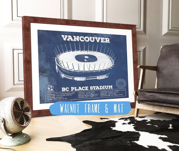 Cutler West Vancouver Whitecaps - Vintage BC Place Stadium MLS Soccer Print
