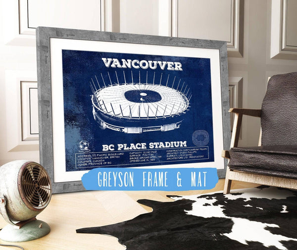 Cutler West Vancouver Whitecaps - Vintage BC Place Stadium MLS Soccer Print