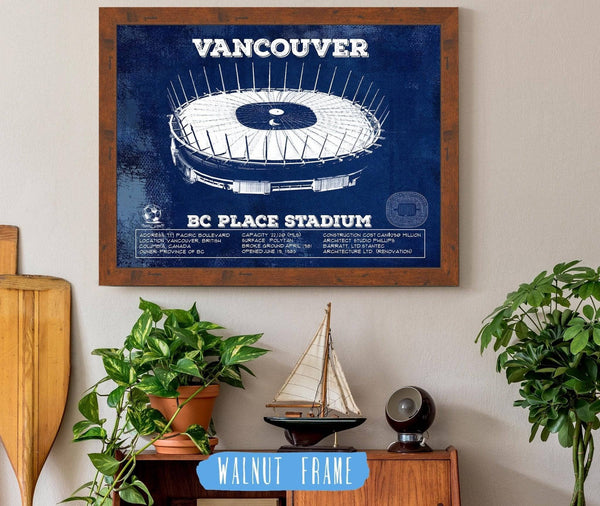 Cutler West Vancouver Whitecaps - Vintage BC Place Stadium MLS Soccer Print