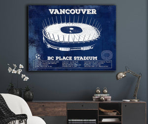 Cutler West Vancouver Whitecaps - Vintage BC Place Stadium MLS Soccer Print