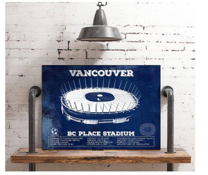 Cutler West Vancouver Whitecaps - Vintage BC Place Stadium MLS Soccer Print