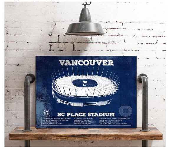 Cutler West Vancouver Whitecaps - Vintage BC Place Stadium MLS Soccer Print