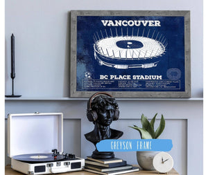 Cutler West Vancouver Whitecaps - Vintage BC Place Stadium MLS Soccer Print