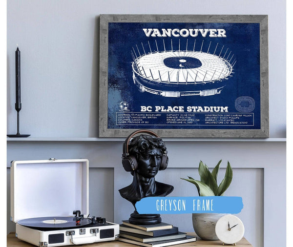 Cutler West Vancouver Whitecaps - Vintage BC Place Stadium MLS Soccer Print