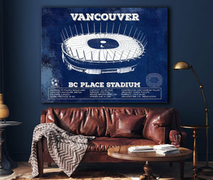 Cutler West Vancouver Whitecaps - Vintage BC Place Stadium MLS Soccer Print