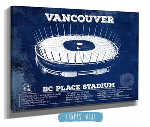 Cutler West Vancouver Whitecaps - Vintage BC Place Stadium MLS Soccer Print