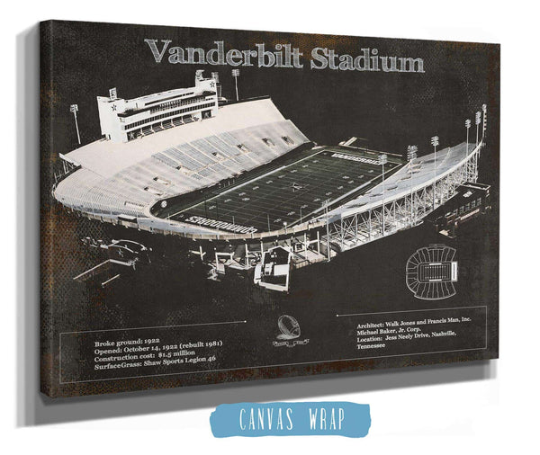 Cutler West Vanderbilt Commodores Football Art - Vanderbilt Stadium Wall Art