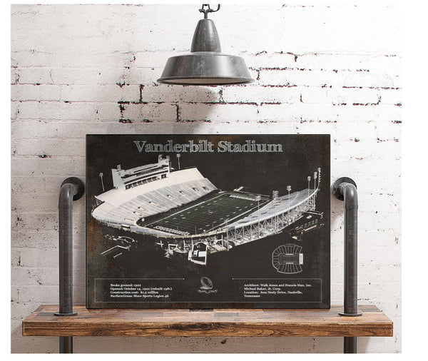 Cutler West Vanderbilt Commodores Football Art - Vanderbilt Stadium Wall Art