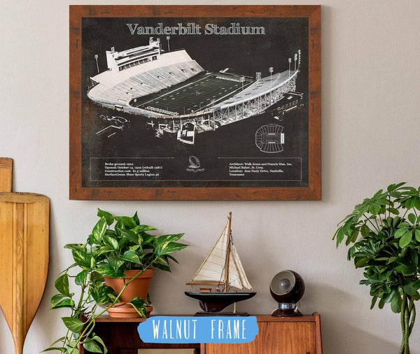 Cutler West Vanderbilt Commodores Football Art - Vanderbilt Stadium Wall Art