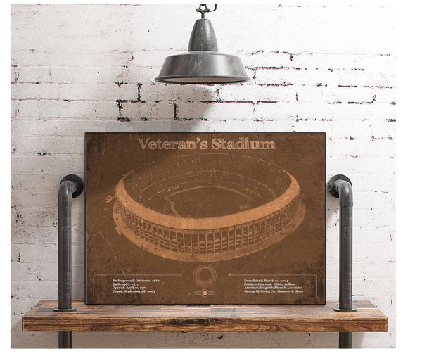 Cutler West Veteran's Stadium - Vintage Philly Stadium Team Art