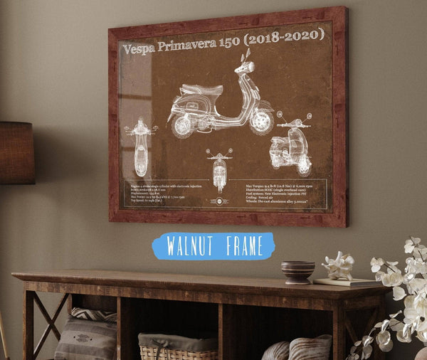 Cutler West Vintage 2018 - 2020 Vespa Primavera 150 Patent Print