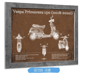 Cutler West Vintage 2018 - 2020 Vespa Primavera 150 Patent Print