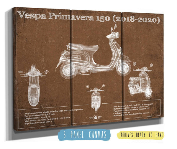 Cutler West Vintage 2018 - 2020 Vespa Primavera 150 Patent Print