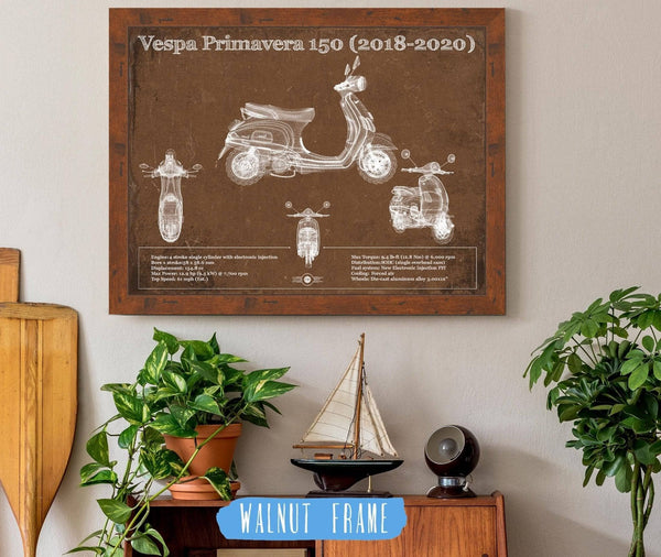 Cutler West Vintage 2018 - 2020 Vespa Primavera 150 Patent Print
