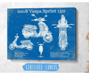 Cutler West Vintage 2018 - 2020 Vespa Primavera 150 Patent Print