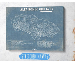 Cutler West Vintage  Alfa Romeo Giulia TZ Sports / Racing Car Print