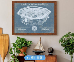 Cutler West Vintage Arthur Ashe US Open Tennis Blueprint Art