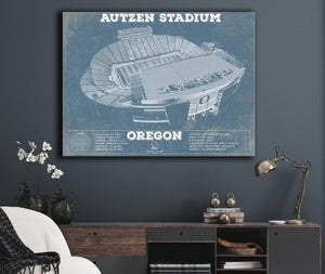 Cutler West Vintage Autzen Stadium - Oregon Ducks Football Print