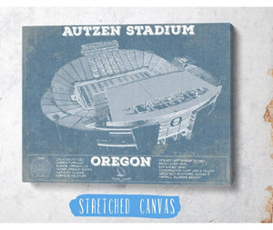 Cutler West Vintage Autzen Stadium - Oregon Ducks Football Print