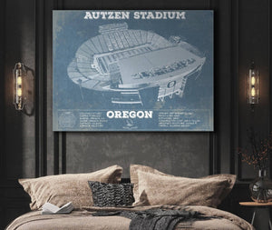 Cutler West Vintage Autzen Stadium - Oregon Ducks Football Print